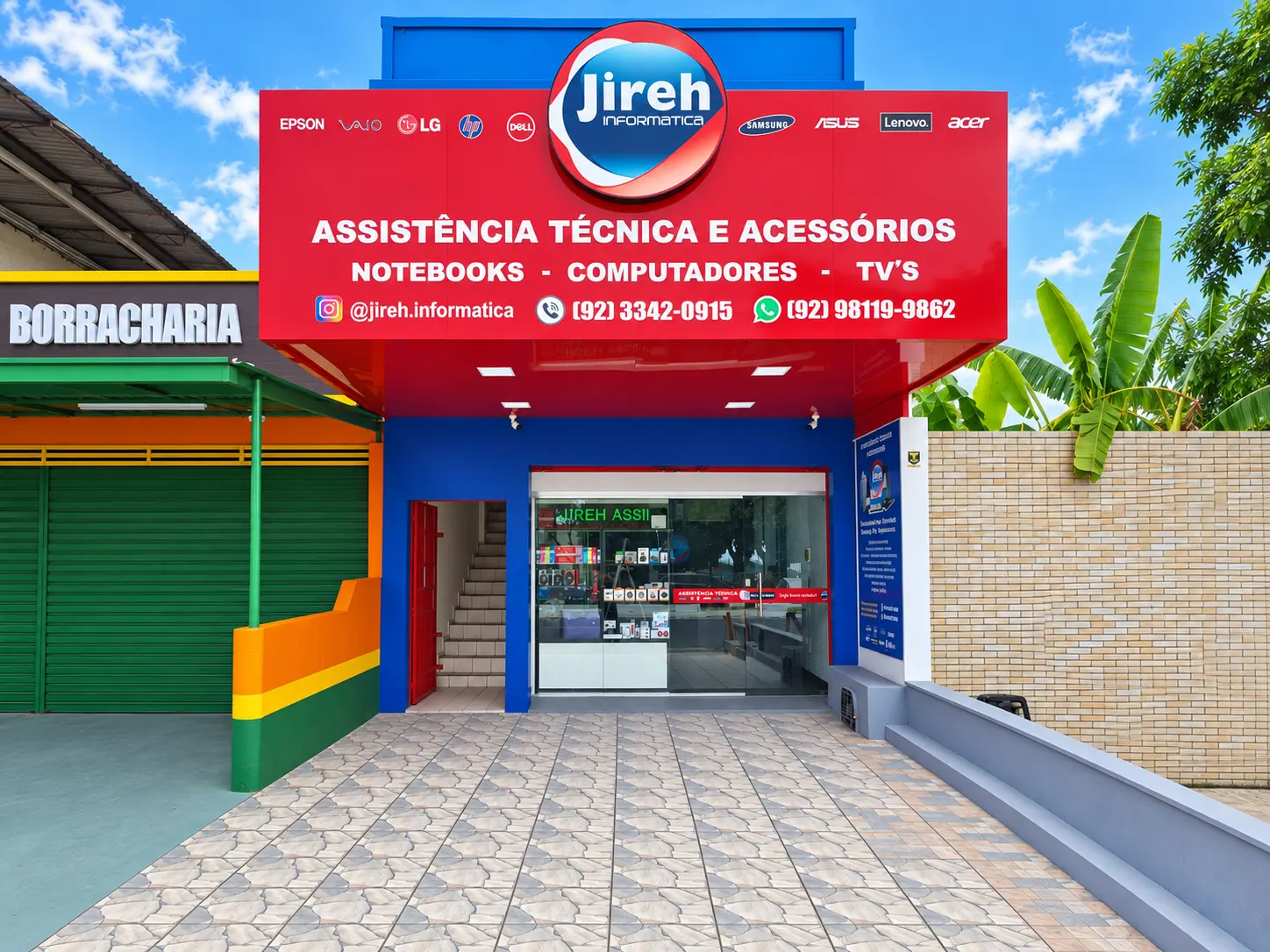 Fachada da Jireh Informática em Manaus